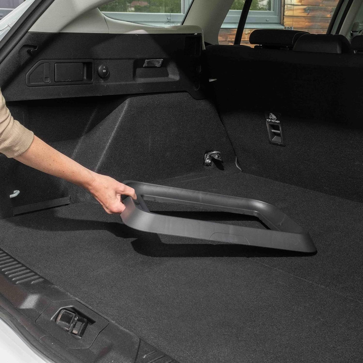 Kosz samochodowy Rati Variazione basket 21 l – czarny, prostokątny