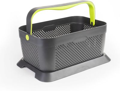 Kosz samochodowy Rati Variazione basket 21 l – czarny, prostokątny