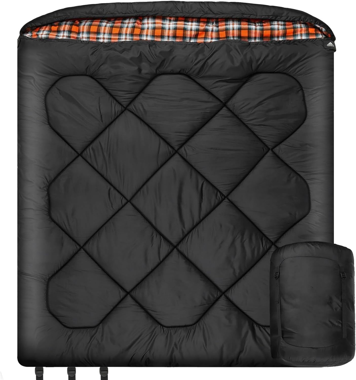 Zimowy podwójny śpiwór Mcota, rozmiar XXL i wymiary 155 x 230 cm