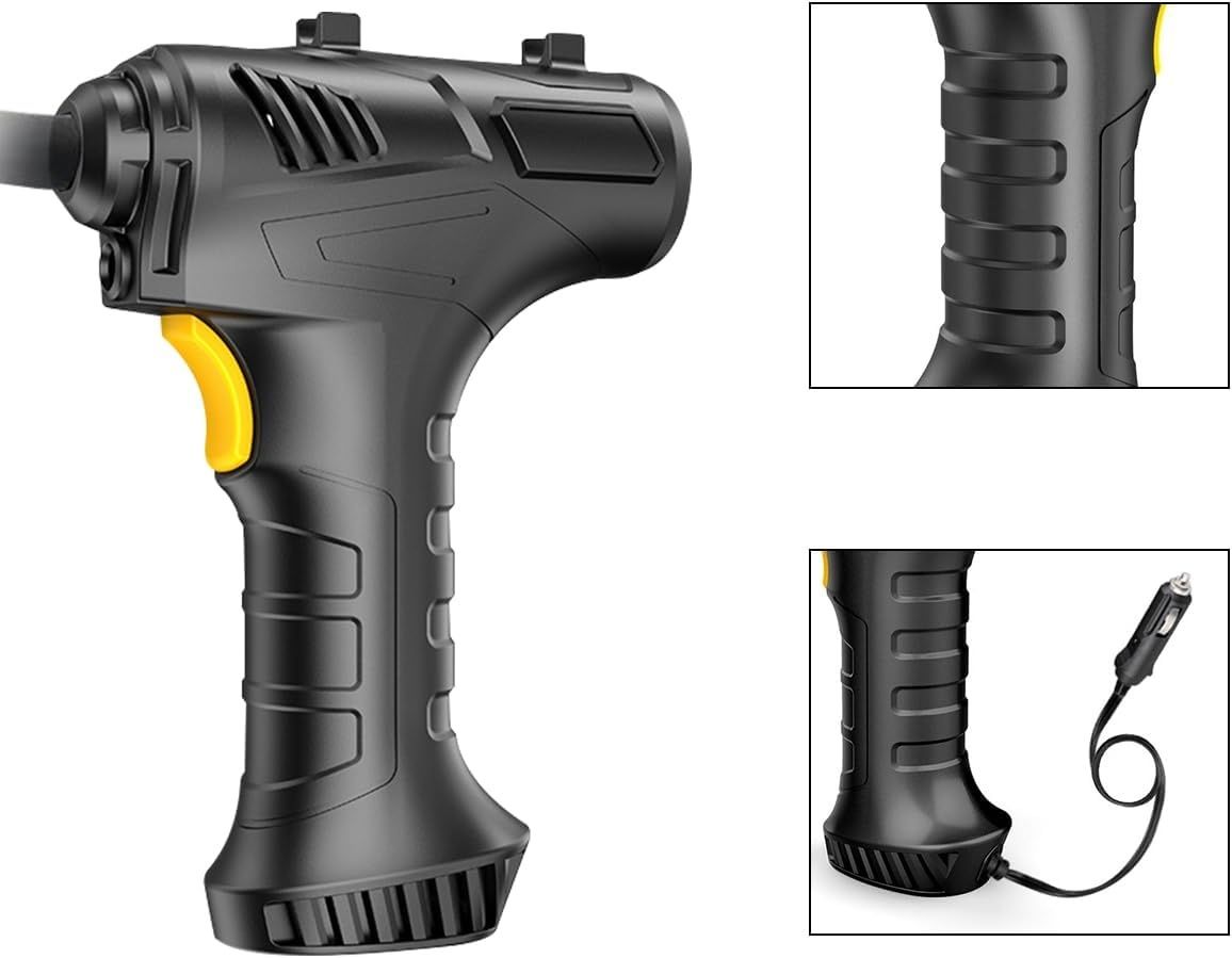 CGEAMDY Bezprzewodowy kompresor do opon samochodowych (bez baterii)