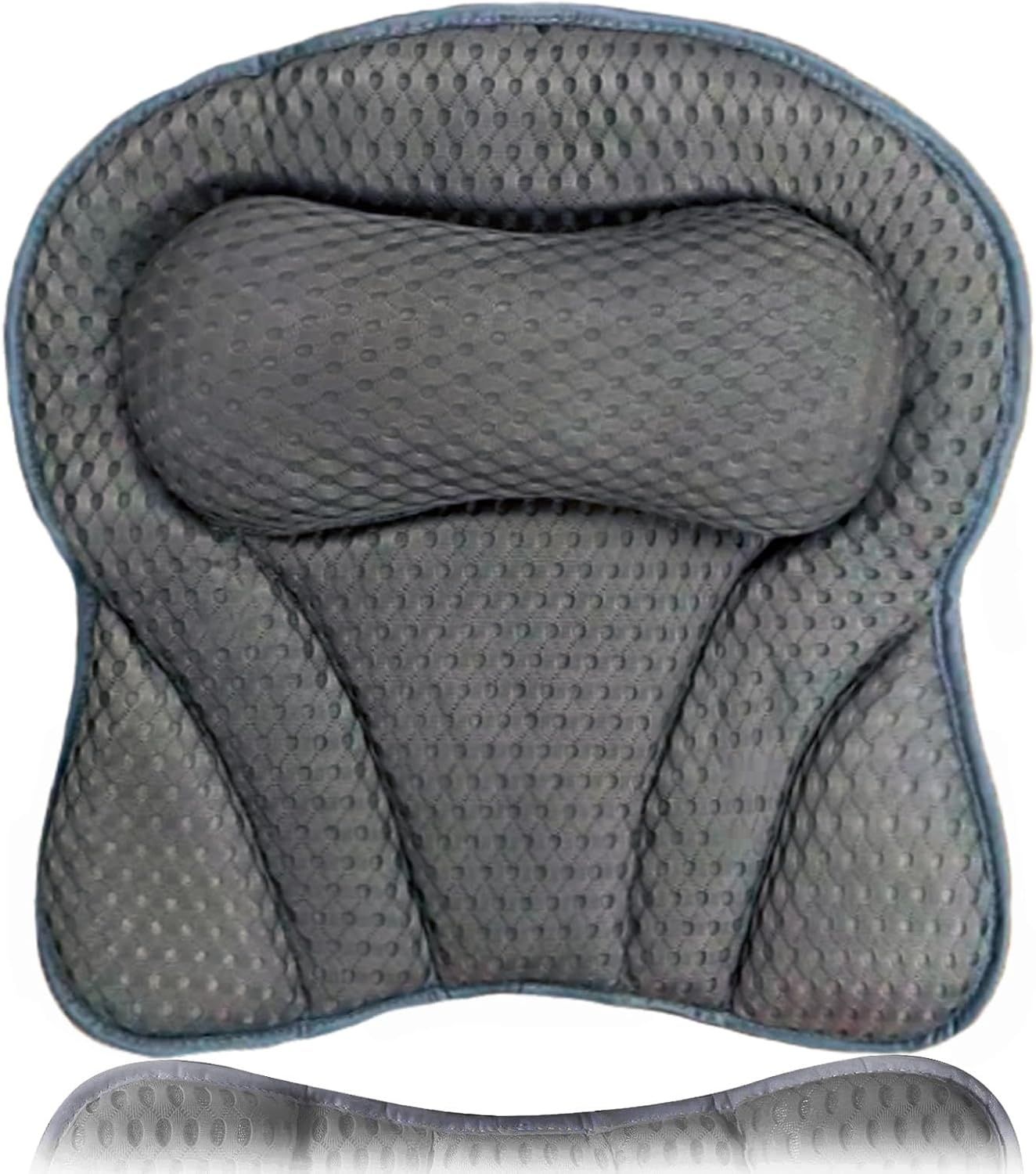 Poduszka do wanny SculifyVita z pianki Memory, 4D Air Mesh, 6 przyssawek