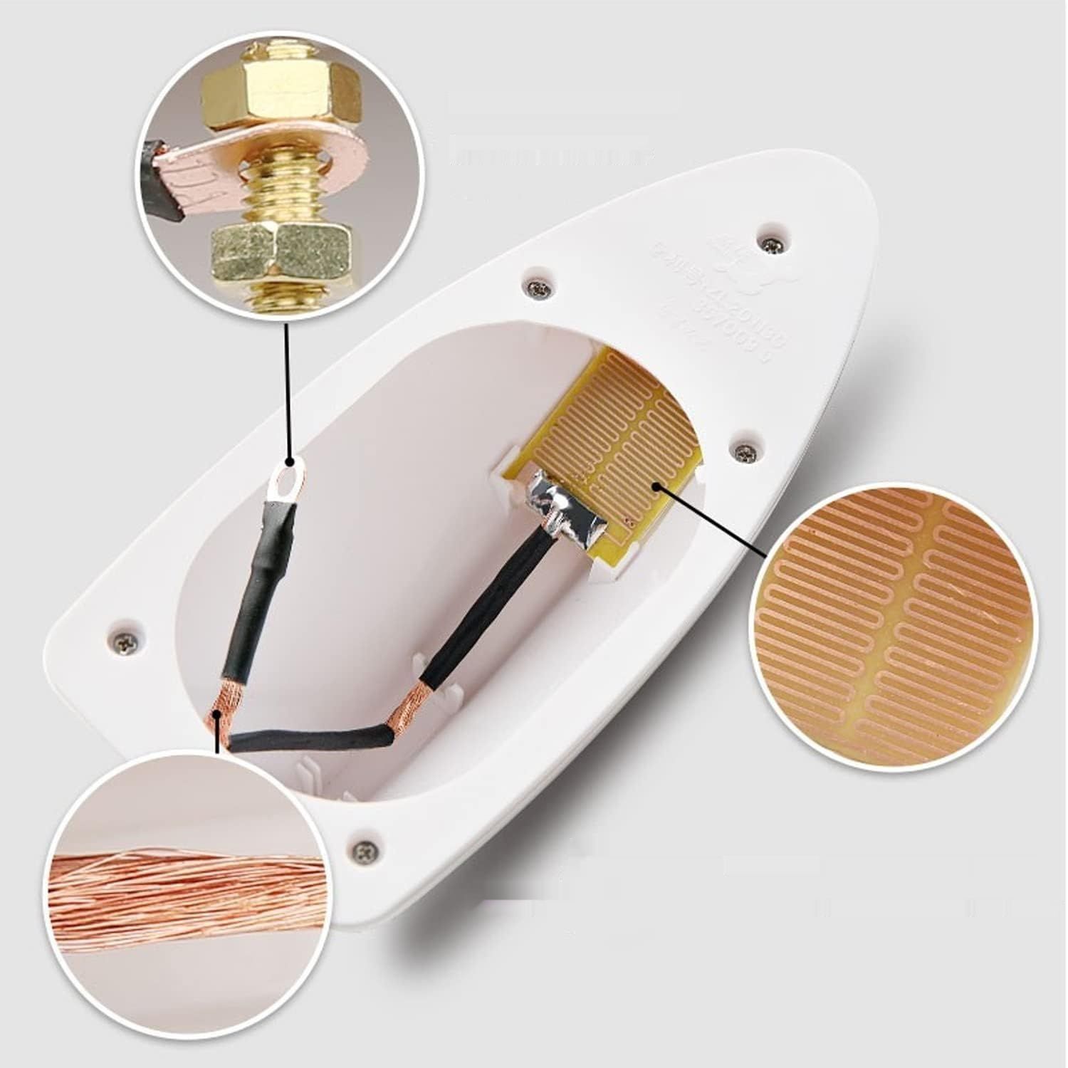 Heart Horse antena radiowa w kształcie płetwy rekina, uniwersalna, czarna