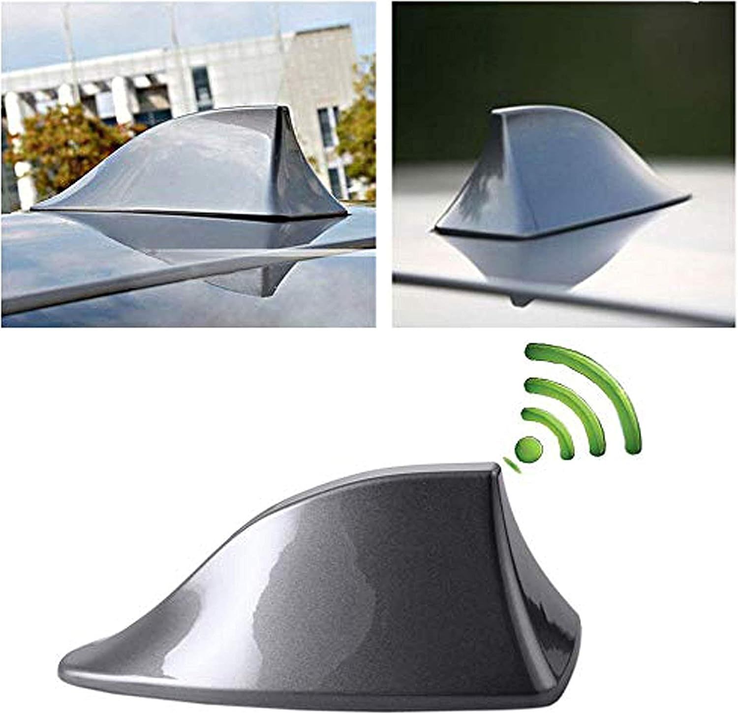 Heart Horse antena radiowa w kształcie płetwy rekina, uniwersalna, czarna