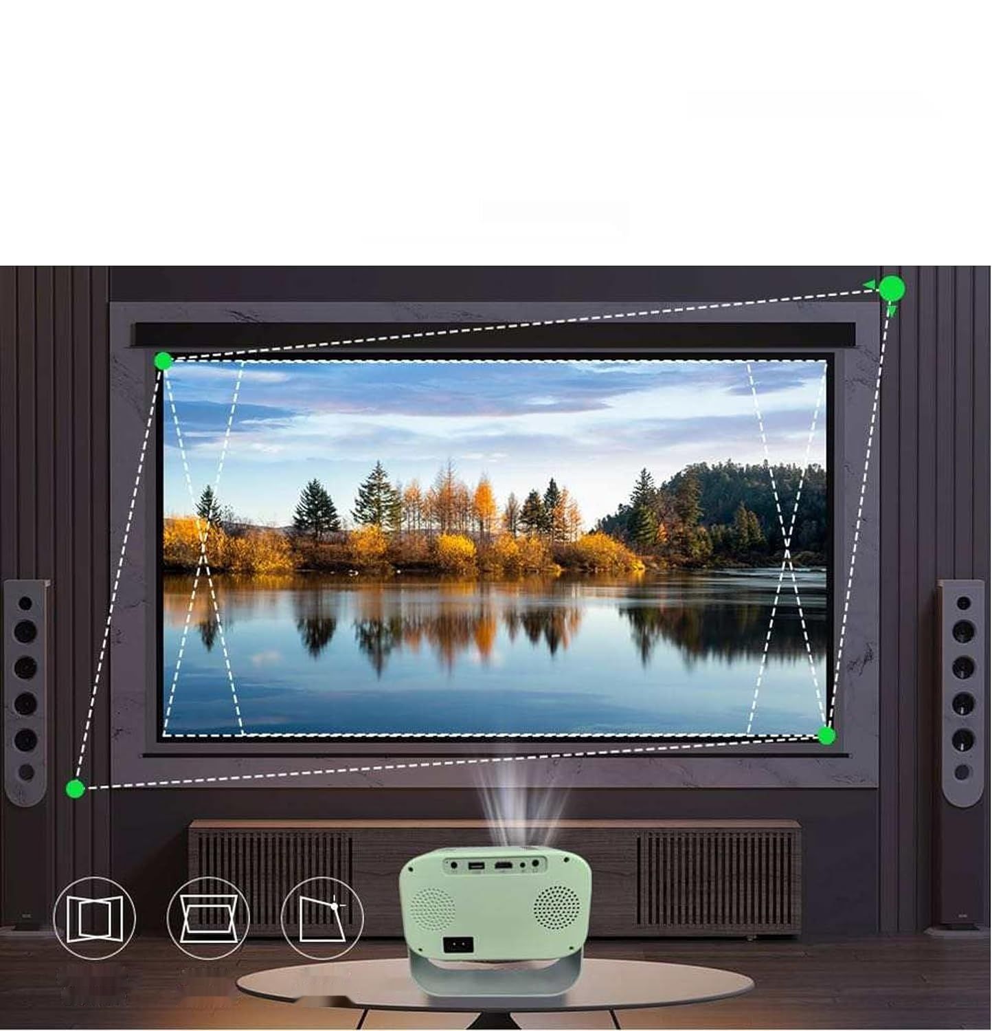 Projektor WiFi Bluetooth 4DIZY U1 z Android 11, Full HD i wsparciem 4K