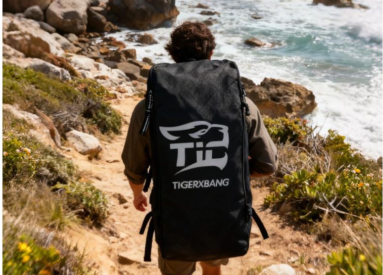 Nadmuchiwana deska SUP z akcesoriami, antypoślizgowa, minimalistyczna