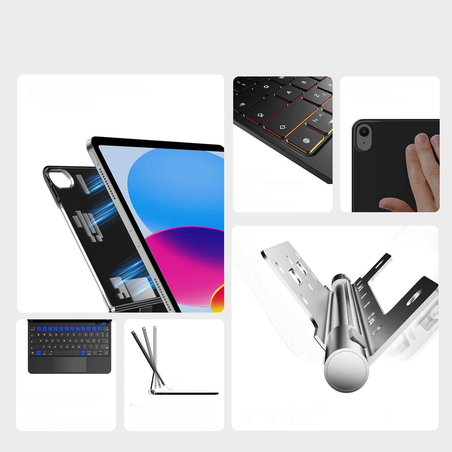 Etui z klawiaturą nimin dla iPada A16 2025 oraz iPada 10. generacji 22