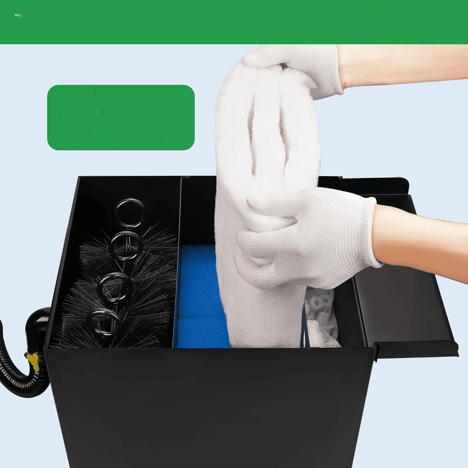 Kompletny zestaw kaskady ze stali nierdzewnej z pompą 80 W, 4500 l/h