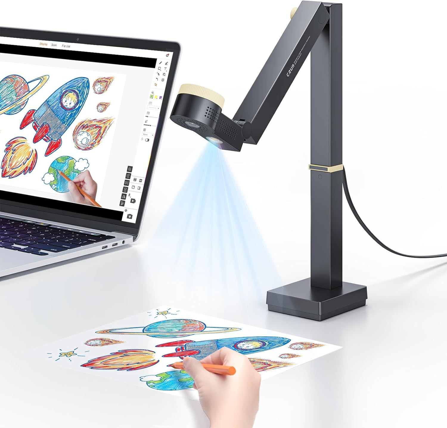 CZUR Fancy S Pro – kamera do dokumentów 12 MP 4K z funkcją wizualizera