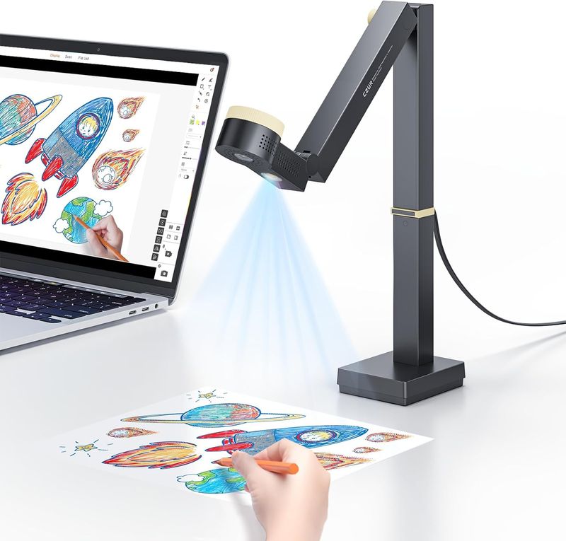 CZUR Fancy S Pro – kamera do dokumentów 12 MP 4K z funkcją wizualizera