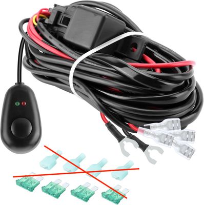 Kraumi 300W Okablowanie do listw LED, wiązka przewodów z przekaźnikiem