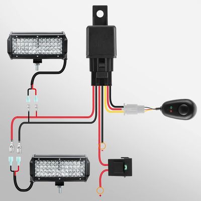 Kraumi 300W Okablowanie do listw LED, wiązka przewodów z przekaźnikiem