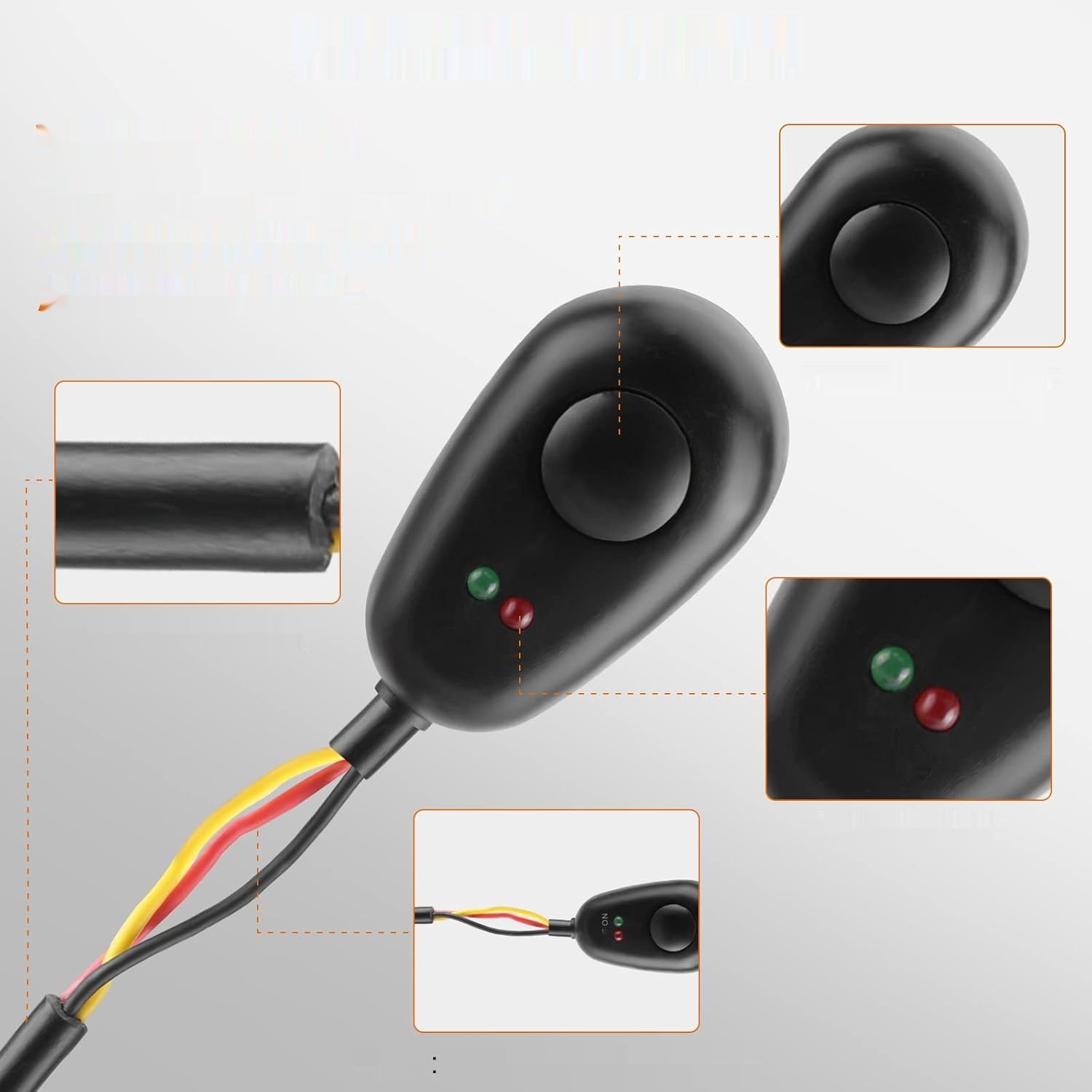 Kraumi 300W Okablowanie do listw LED, wiązka przewodów z przekaźnikiem