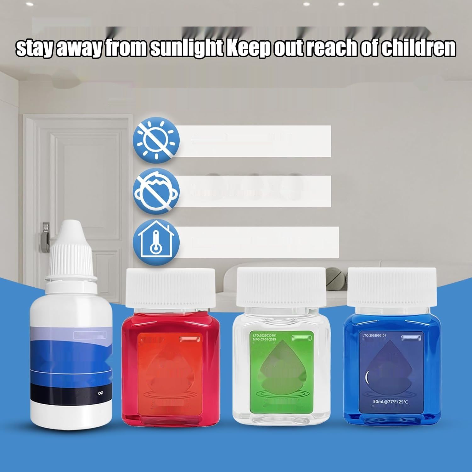 Homcoice Zestaw uniwersalnych roztworów do kalibracji pH (4,00; 6,86 i