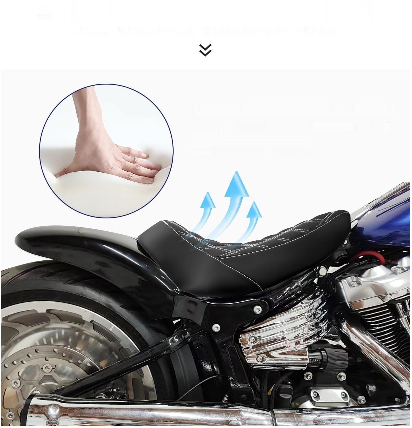 HDBUBALUS Tylny błotnik motocyklowy + krótki błotnik pod solo siedzien