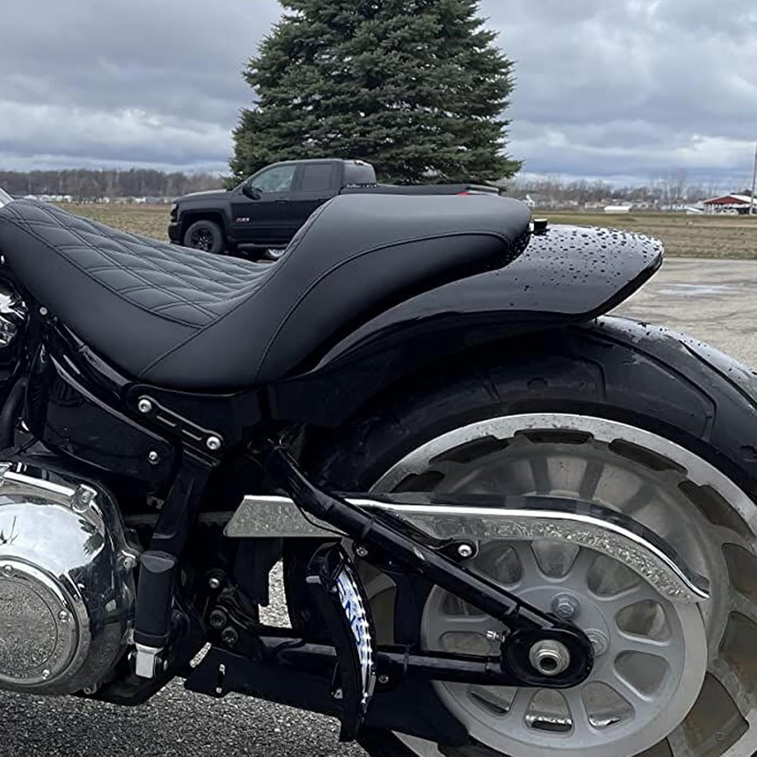 HDBUBALUS Tylny błotnik motocyklowy + krótki błotnik pod solo siedzien