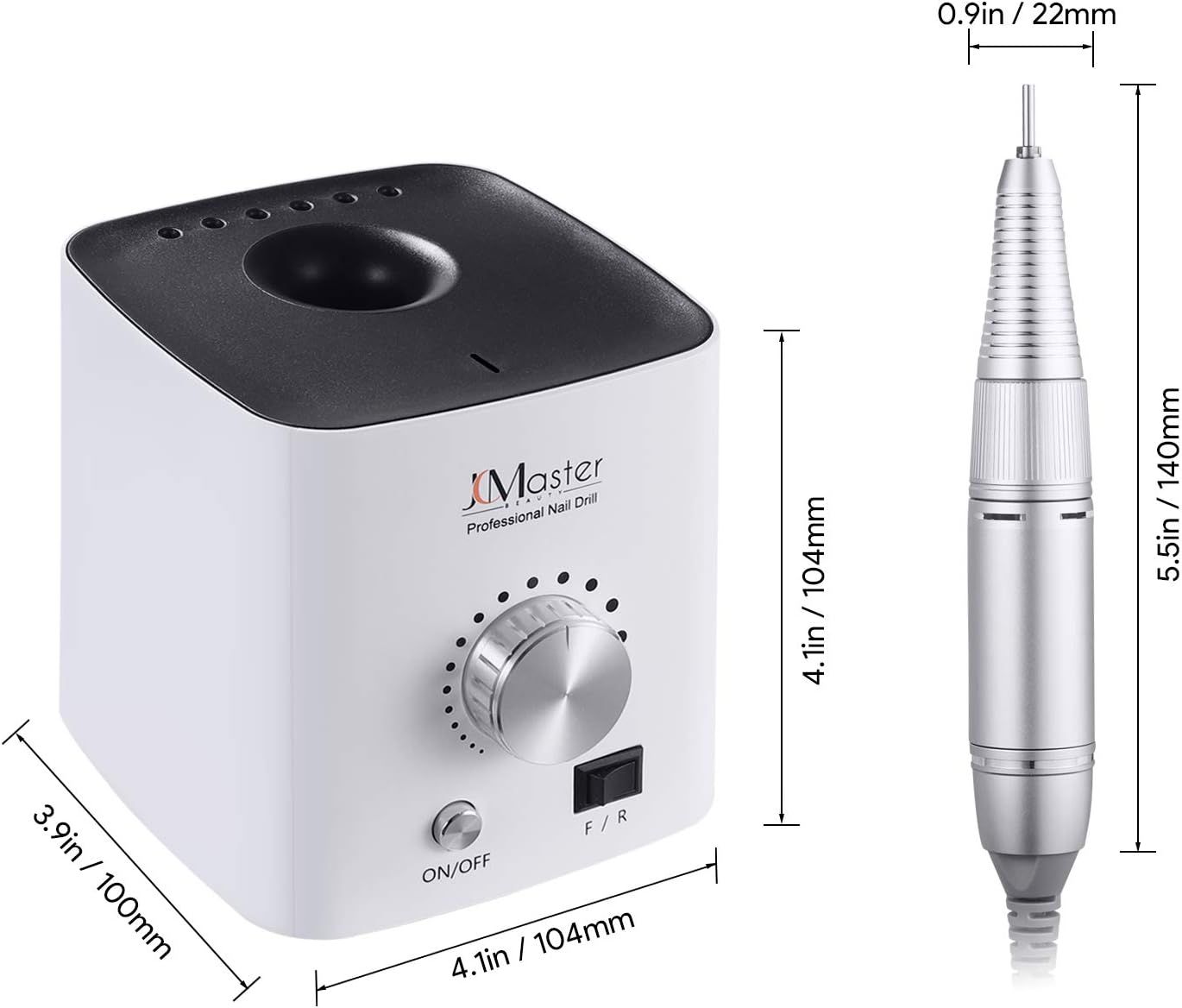 Profesjonalna frezarka do paznokci JCMaster 30000 RPM, mocna frezarka