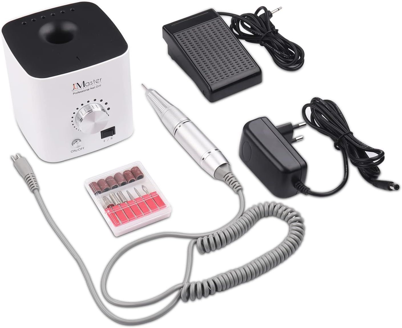 Profesjonalna frezarka do paznokci JCMaster 30000 RPM, mocna frezarka