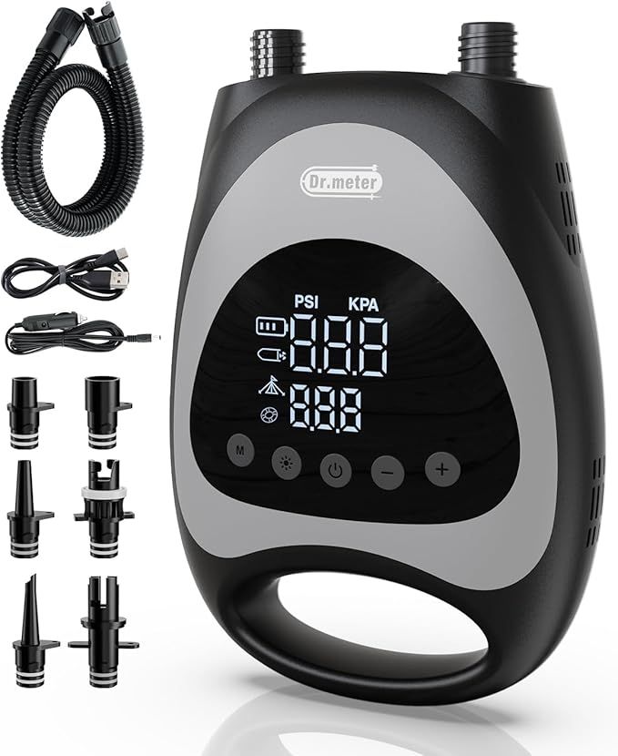 Dr.meter NW03 – elektryczna pompka SUP 10000 mAh, 20 PSI z akumulatorem