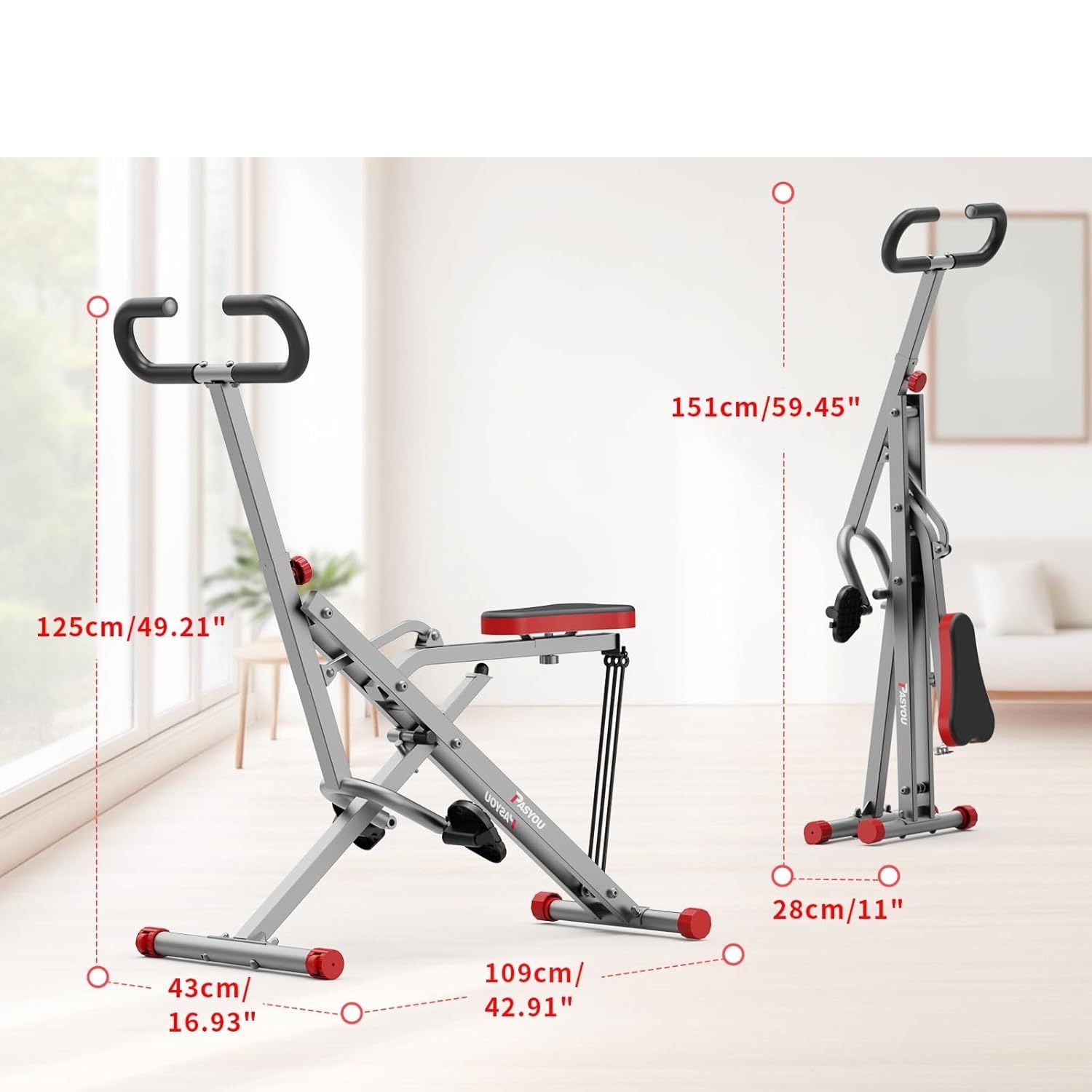 PASYOU Row-N-Ride PH10 – trener do przysiadów i ćwiczeń całego ciała