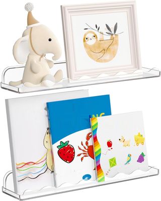 Zestaw 2 plastikowych regałów na książki dla dzieci Lifewit, 38 cm