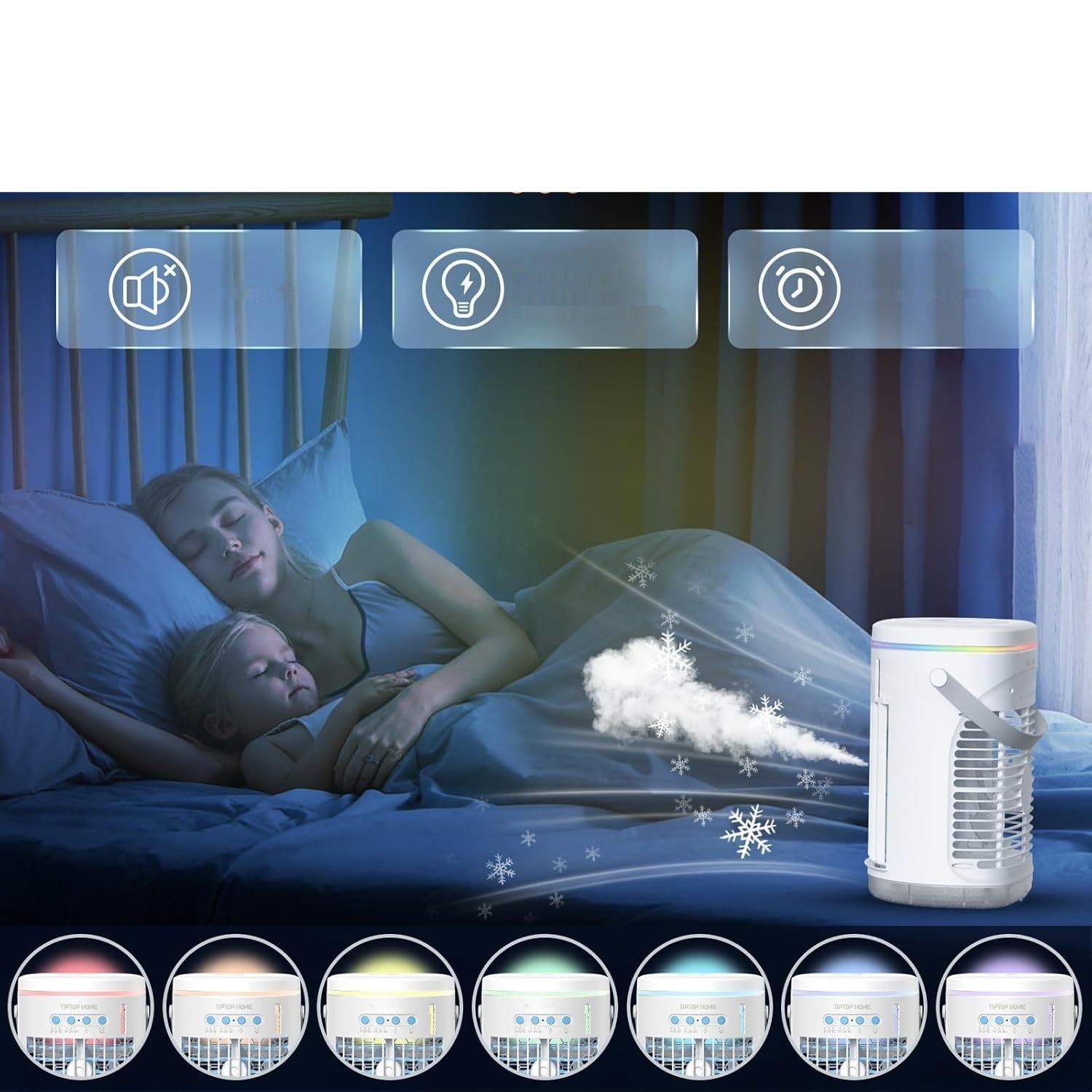 Przenośny mini klimatyzator i nawilżacz powietrza Tiptop Home To-ST0416-03