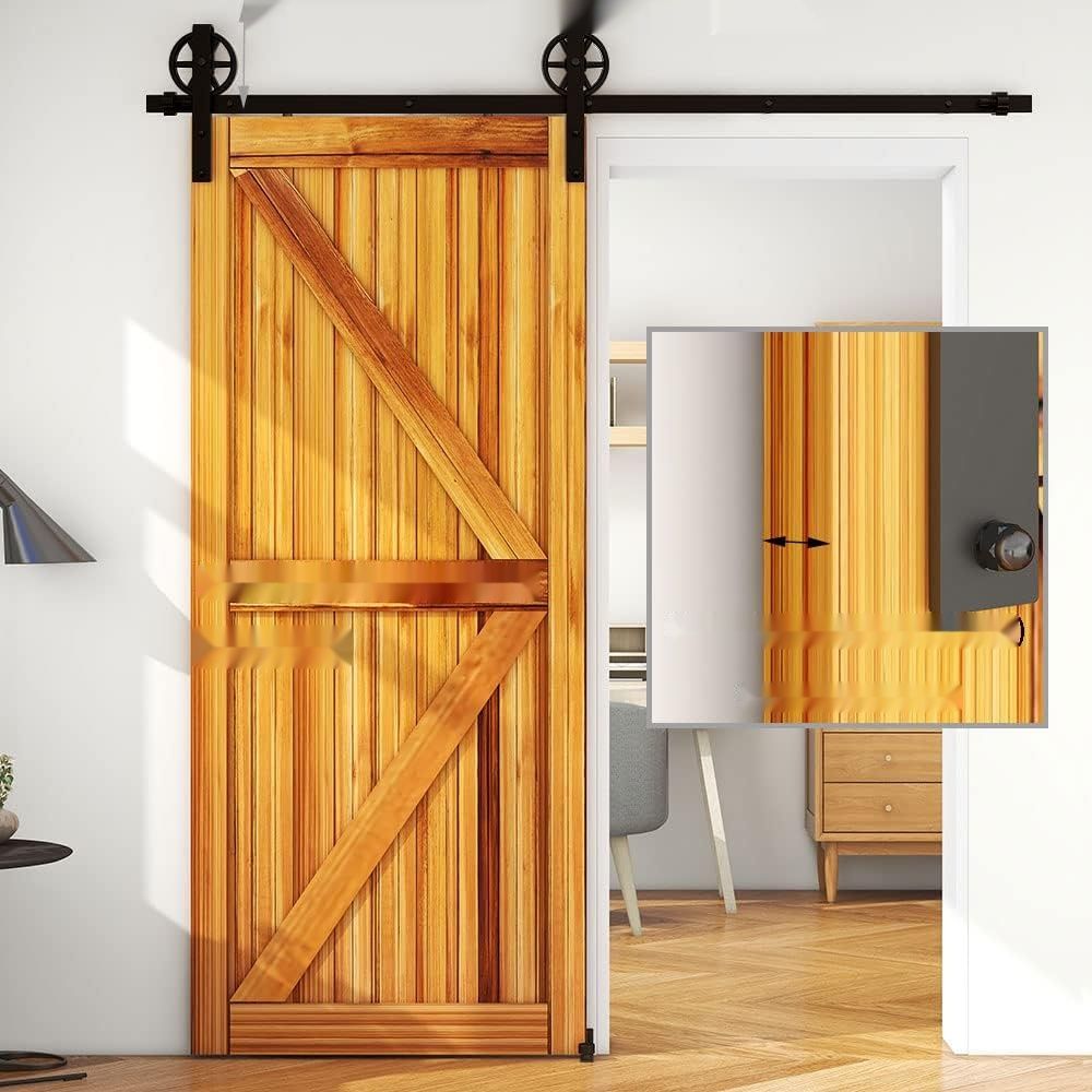 Zestaw okucia do drzwi przesuwnych – system do jednej drzwi drewnianych