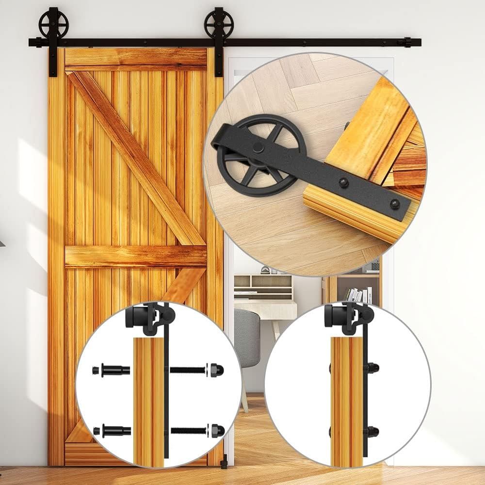 Zestaw okucia do drzwi przesuwnych – system do jednej drzwi drewnianych