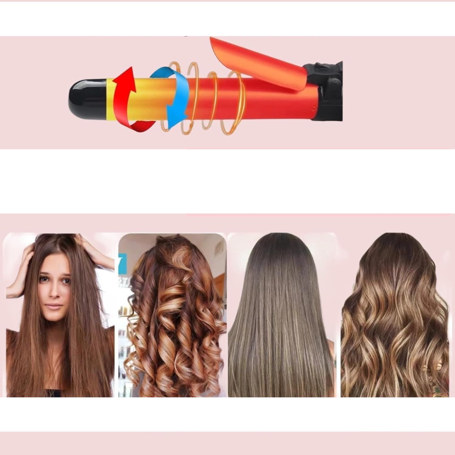 Automatyczna lokówka AIBEAU 28 mm z obrotowym wałkiem i regulacją temperatury