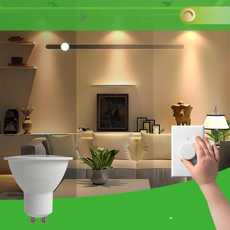 GY Żarówka LED GU10 ściemnialna 4,9 W 780 lm, 3000 K ciepła biel, kąt鲜