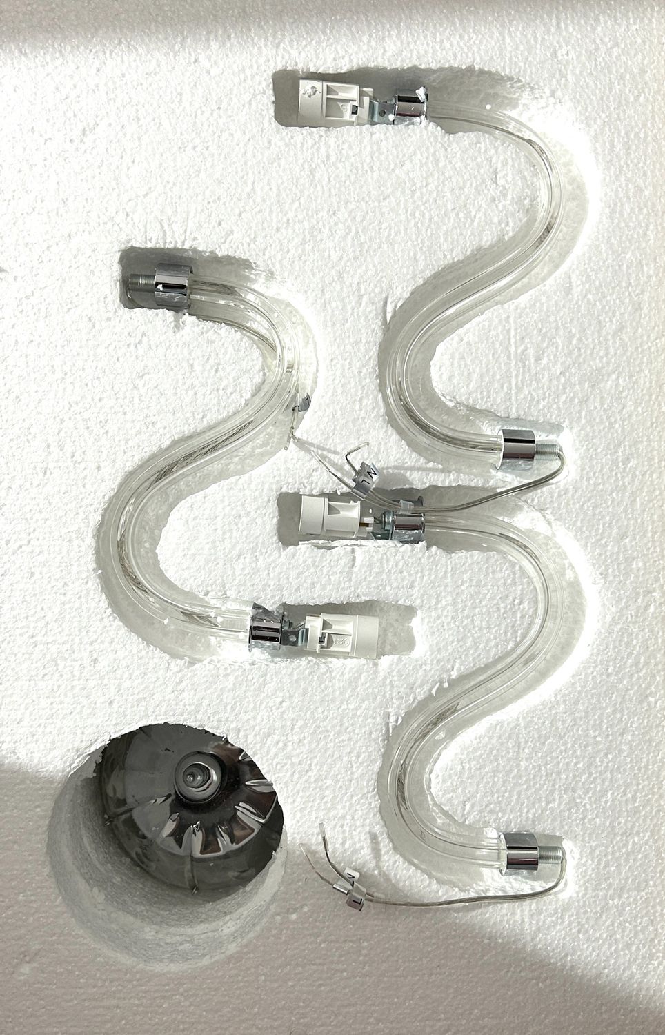 Żyrandol kryształowy Maria Theresa A1A9, 6‑ramienny, chrom, kryształ K9