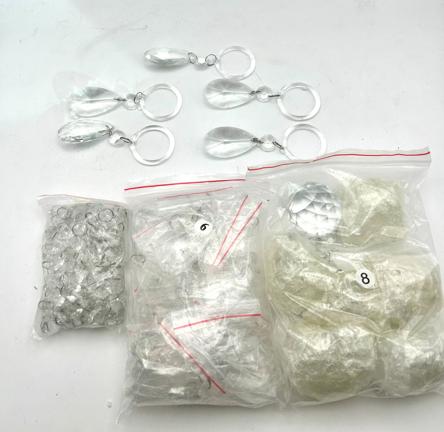 Żyrandol kryształowy Maria Theresa A1A9, 6‑ramienny, chrom, kryształ K9