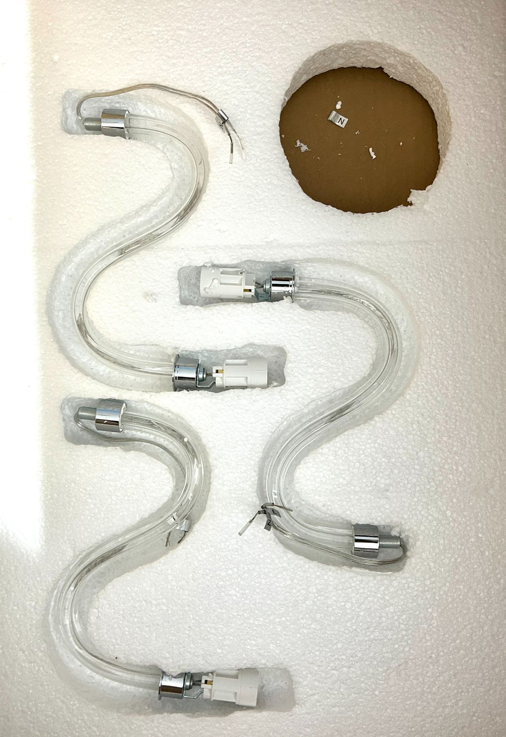 Żyrandol kryształowy Maria Theresa A1A9, 6‑ramienny, chrom, kryształ K9