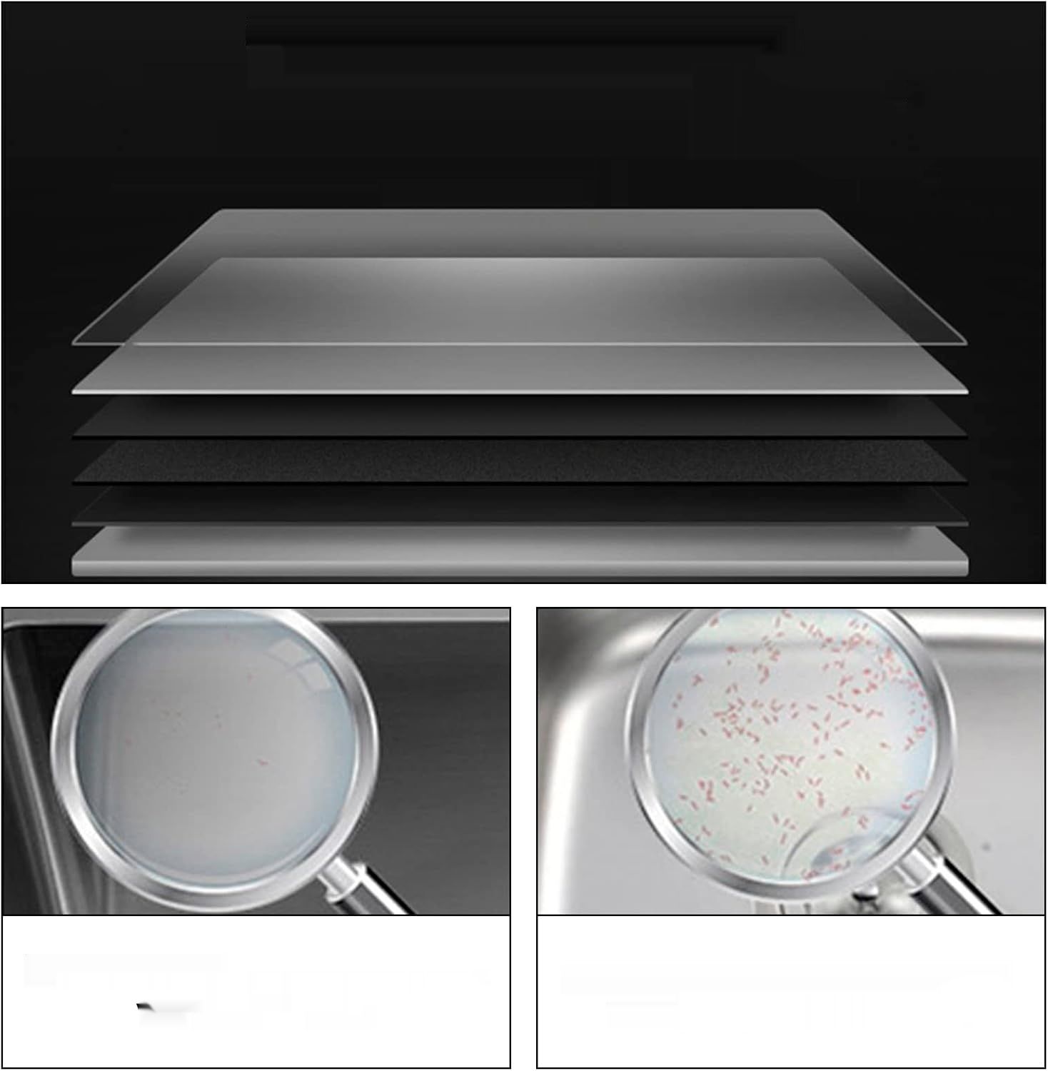 Zlew kuchenny Juanya 55 × 45 cm, czarny, stal nierdzewna z baterią wyciąganą