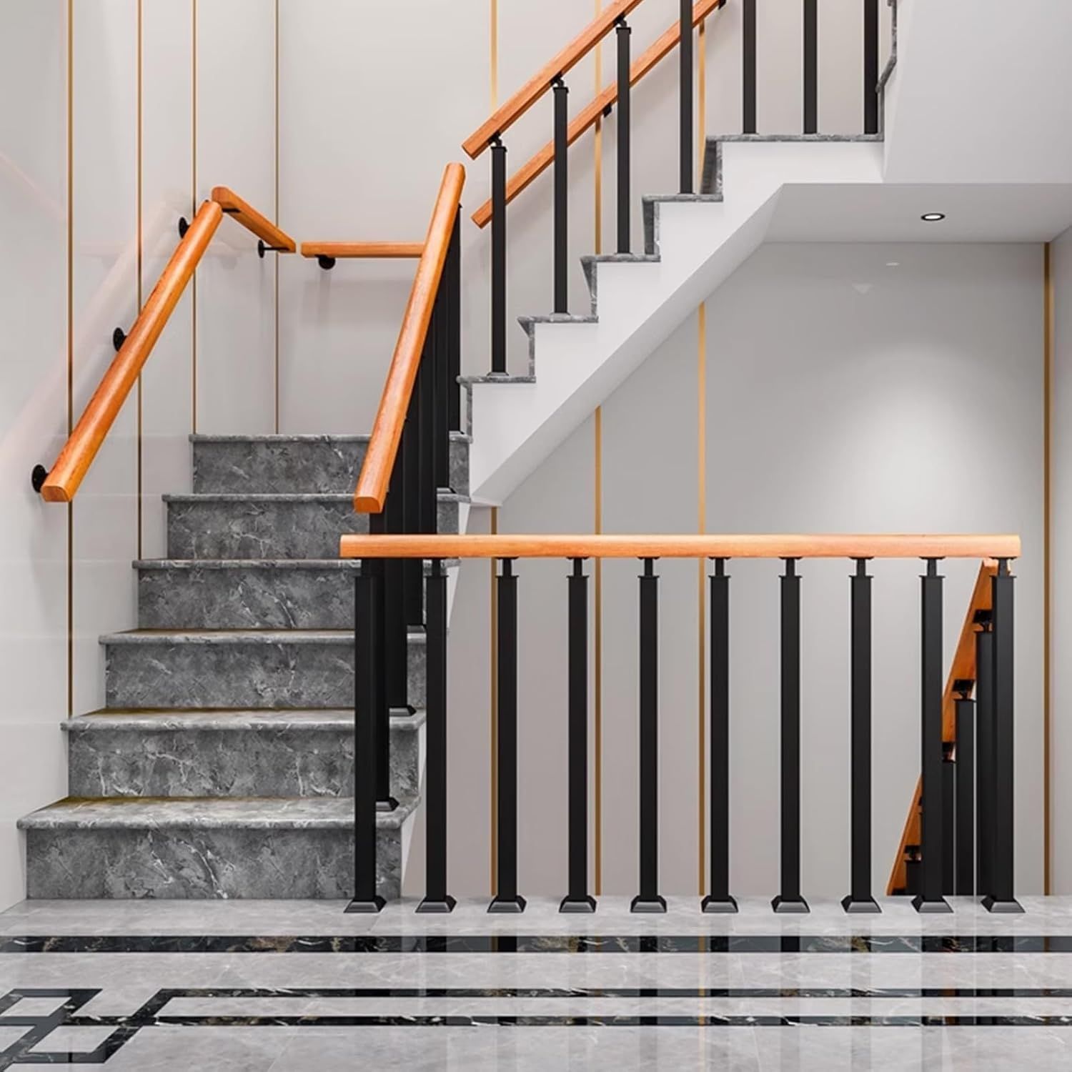 Kwadratowy słupek balustrady schodowej cvter z regulowanym uchwytem 270°