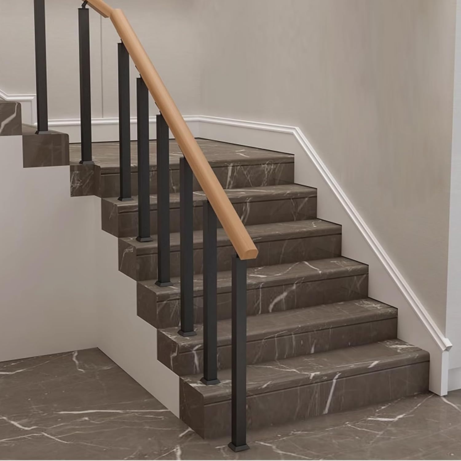 Kwadratowy słupek balustrady schodowej cvter z regulowanym uchwytem 270°