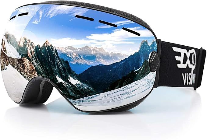 EXP VISION gogle narciarskie i snowboardowe z podwójną sferyczną soczewką REVO