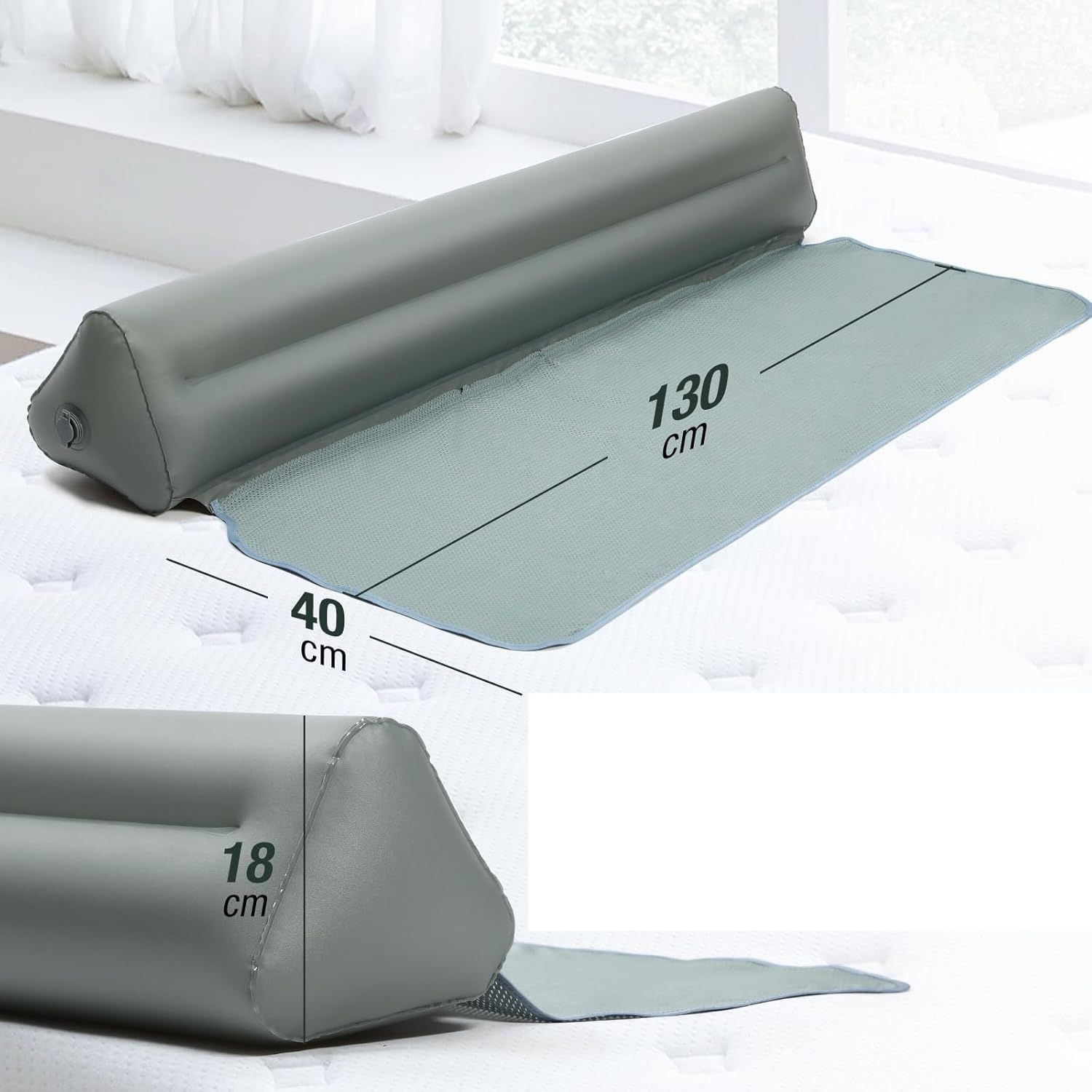 Nadmuchiwana barierka ochronna Premium, ochronna barierka do łóżka