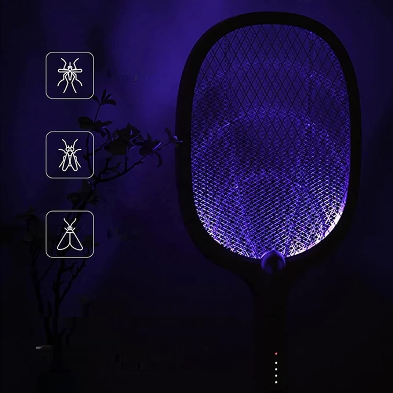 Elektryczna łapka na muchy USB, bezprzewodowa ładowalna lampa UV, pułp