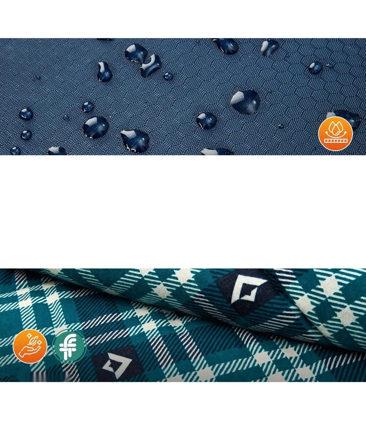 KingCamp zimowy śpiwór flanelowy XXL 3-sezonowy, 230 × 90 cm