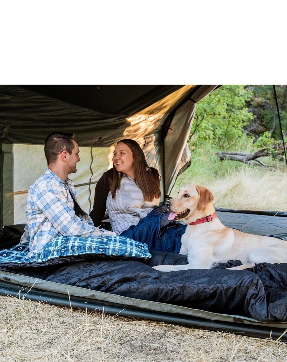 KingCamp zimowy śpiwór flanelowy XXL 3-sezonowy, 230 × 90 cm