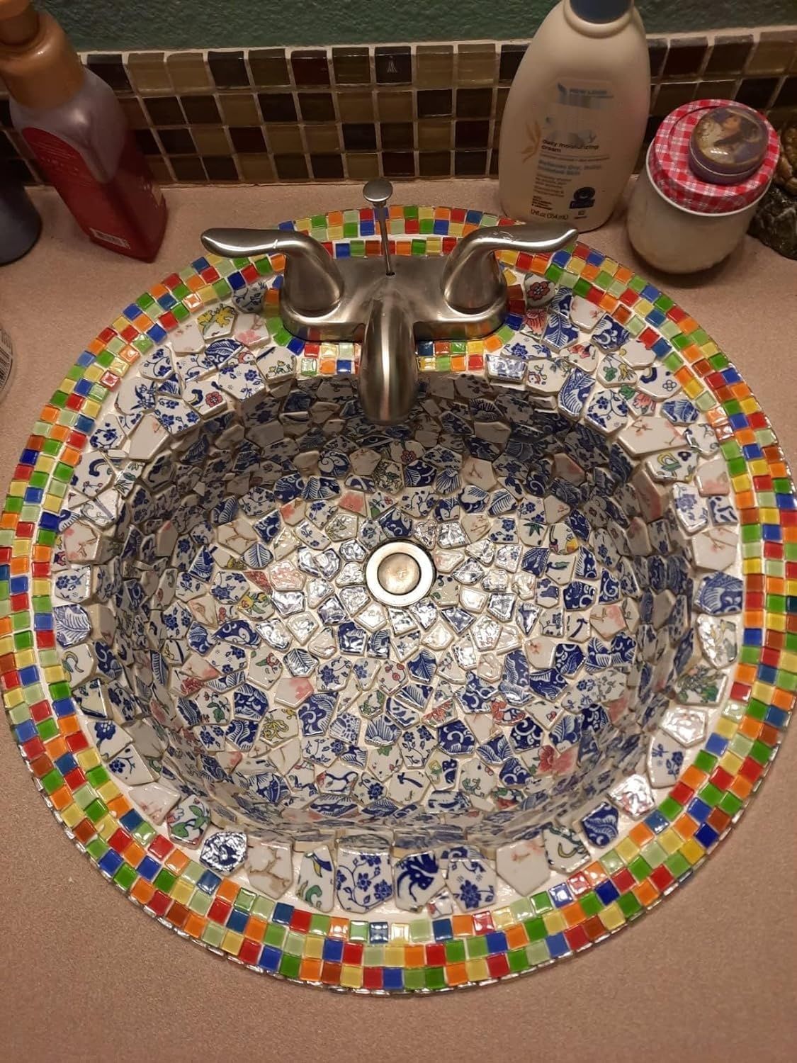 Mozaikowe płytki ceramiczne z porcelany 500 g do rękodzieła, kuchni, b