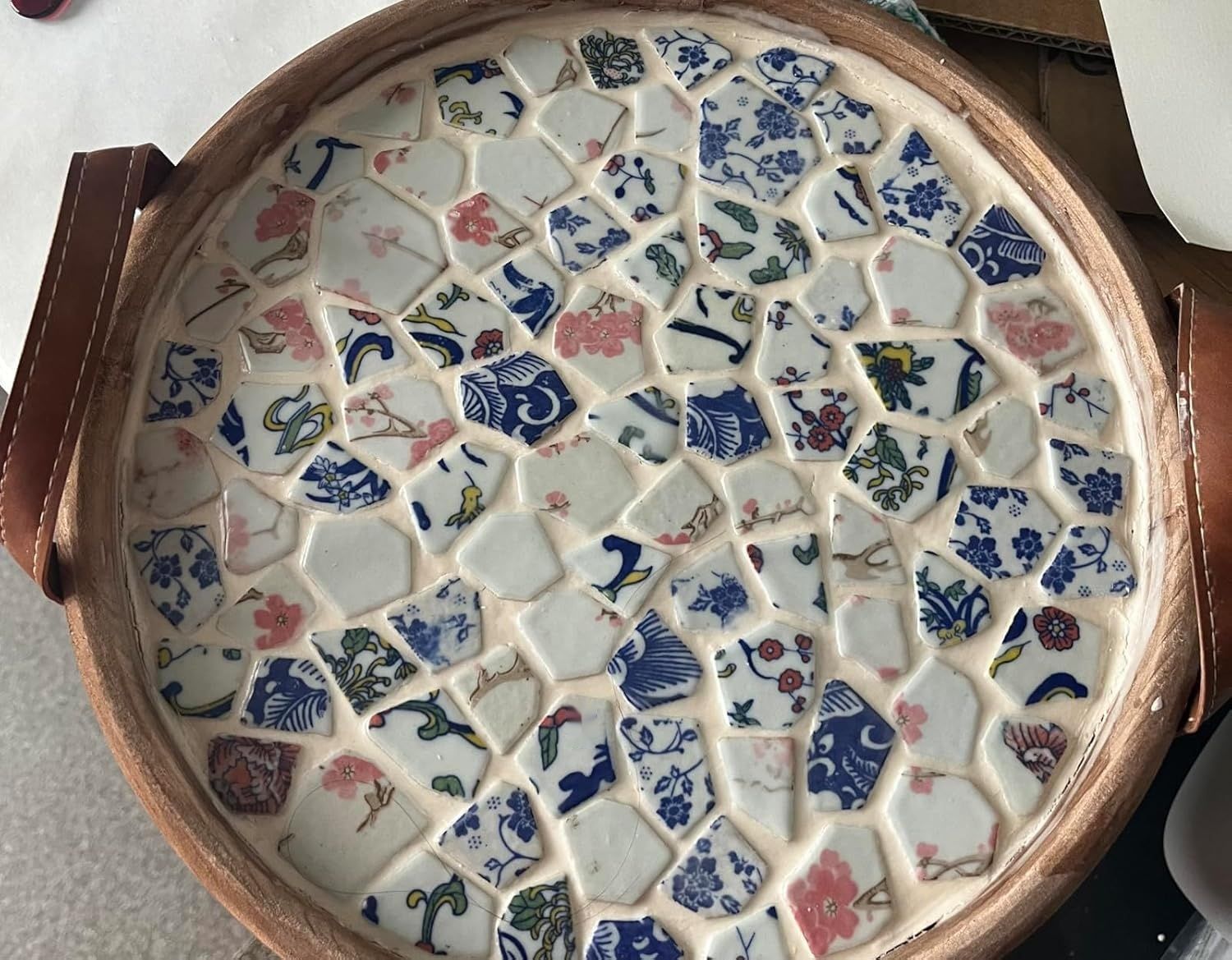 Mozaikowe płytki ceramiczne z porcelany 500 g do rękodzieła, kuchni, b