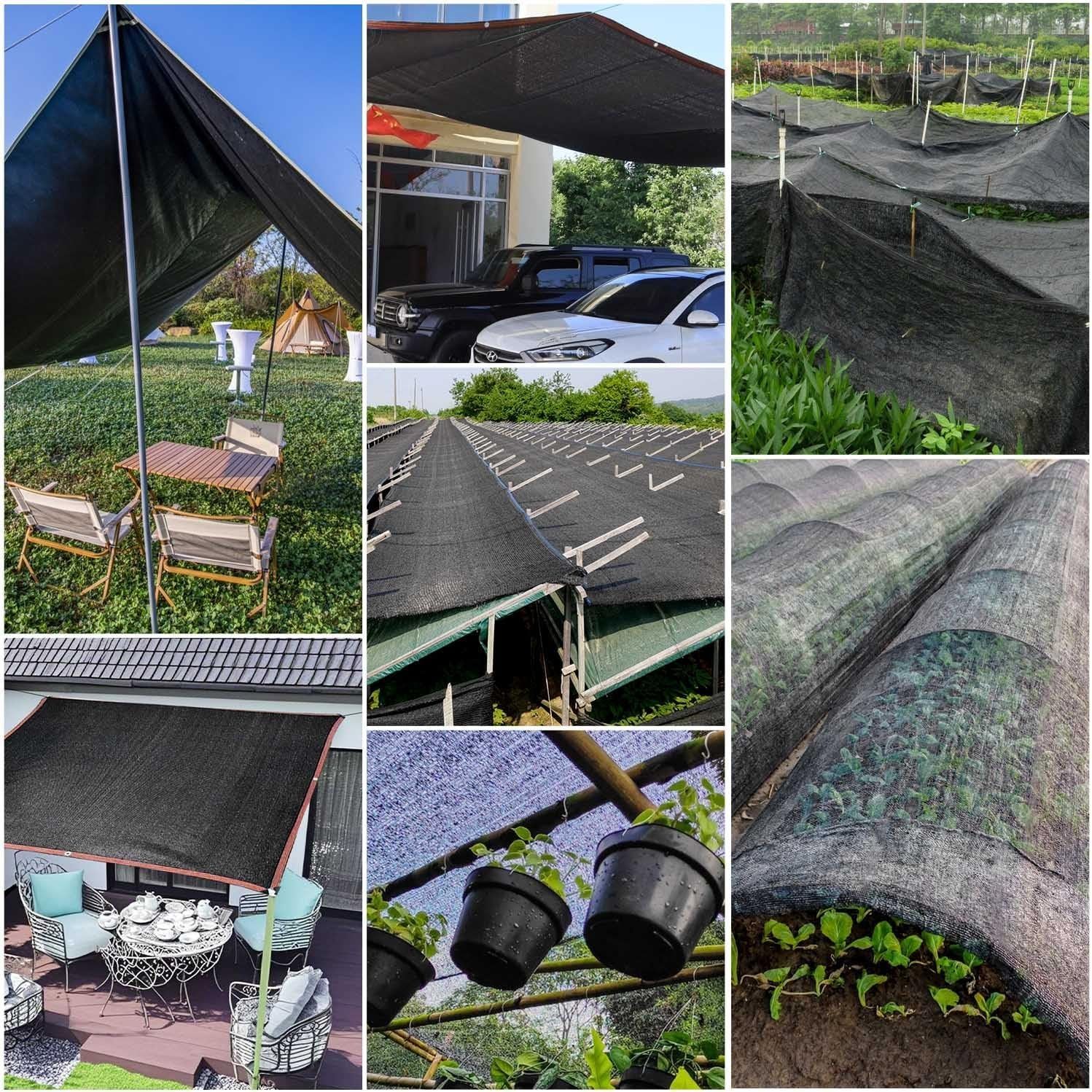 Schattennetz, siatka cieniująca 3x6 m z oczkami, siatka cieniująca o 8