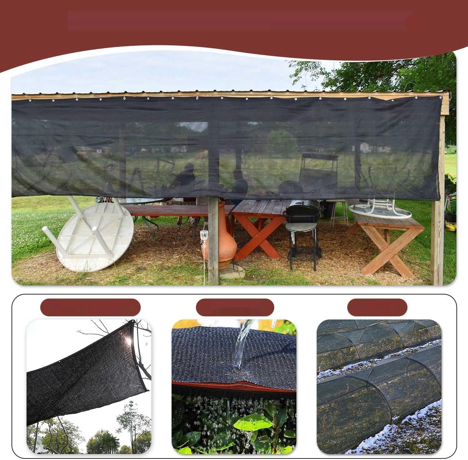 Schattennetz, siatka cieniująca 3x6 m z oczkami, siatka cieniująca o 8