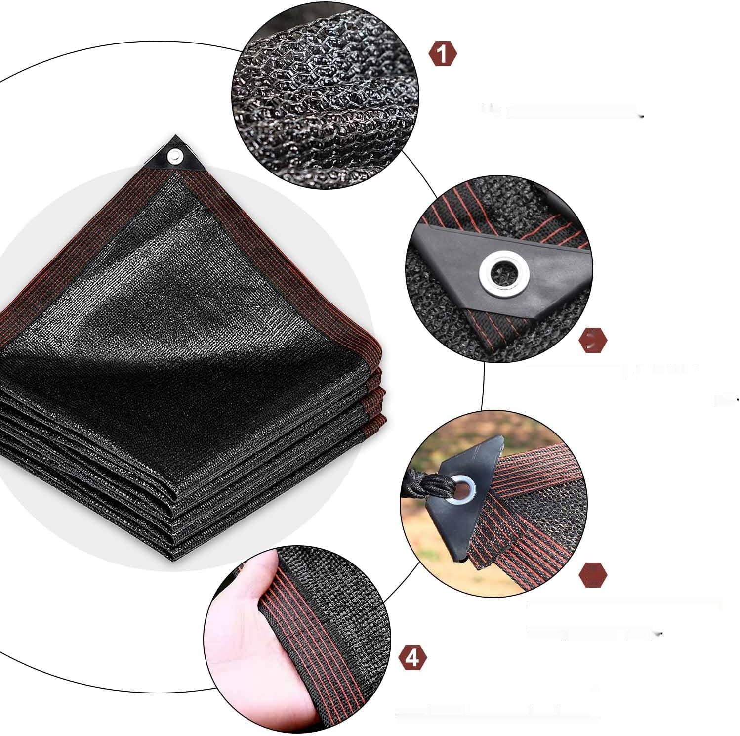 Schattennetz, siatka cieniująca 3x6 m z oczkami, siatka cieniująca o 8