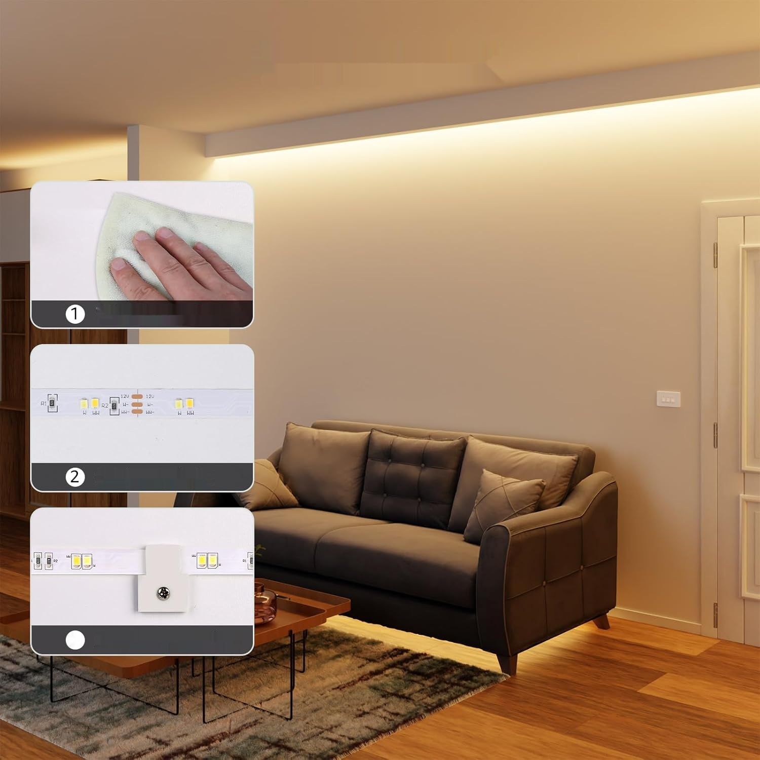 Zestaw taśmy LED Lepro 5 m, ściemnialna, od ciepłej bieli do zimnej b�