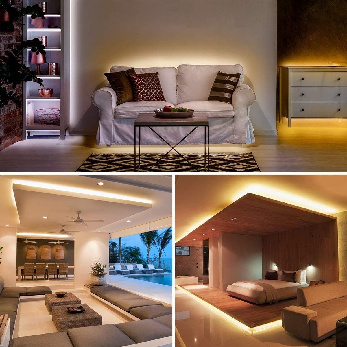 Zestaw taśmy LED Lepro 5 m, ściemnialna, od ciepłej bieli do zimnej b�