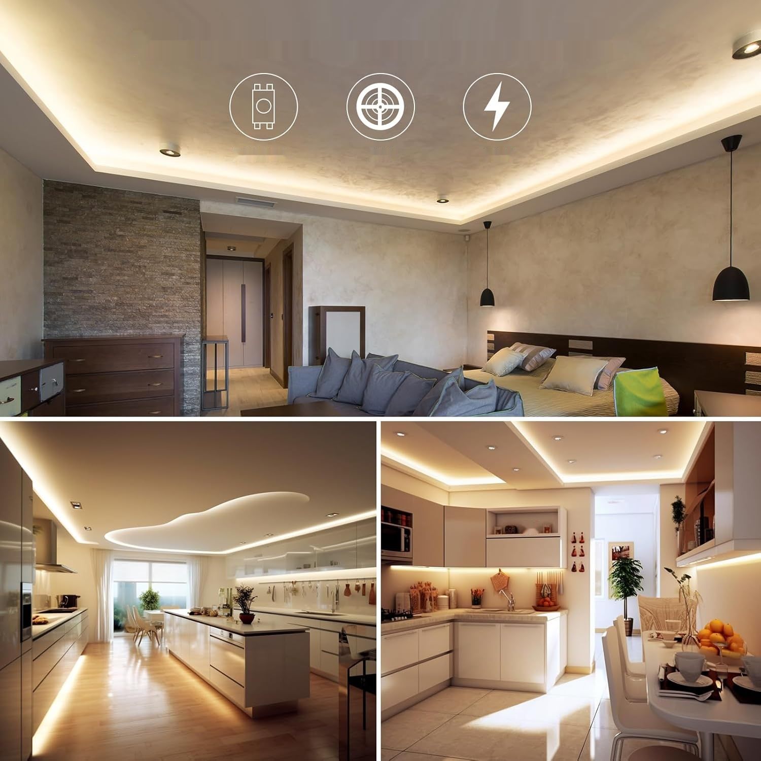 Zestaw taśmy LED Lepro 5 m, ściemnialna, od ciepłej bieli do zimnej b�