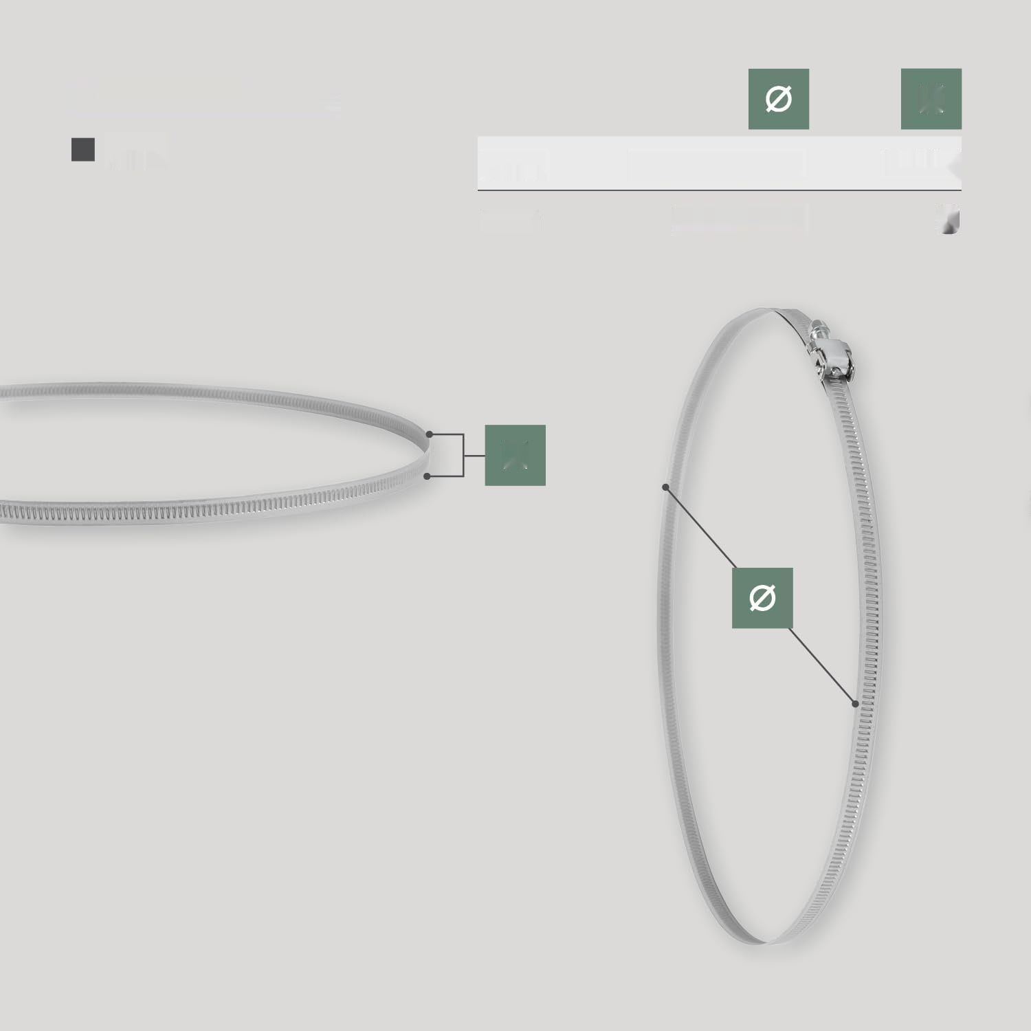 изменить карту на 10 штук 180   Vent Systems 250 mm – 5 sztuk – regulowane stalowe obejmy kanałowe zoc