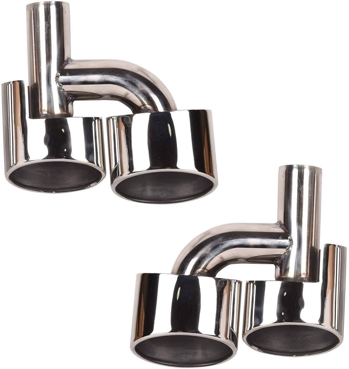 Bapmic zestaw 2x końcówek wydechu do Mercedes AMG W204 W221 (2008–2014)